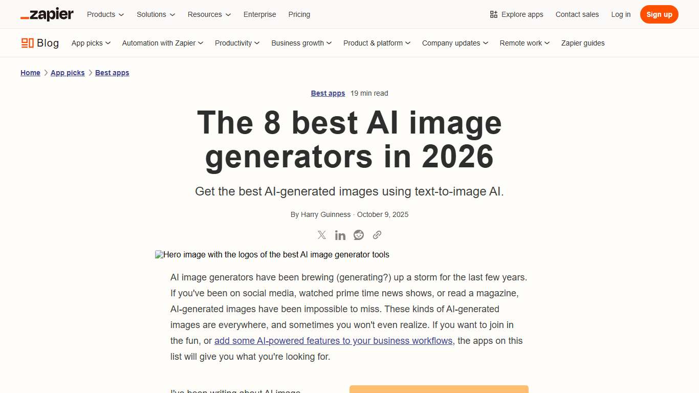 The 8 best AI image generators in 2026 | Zapier